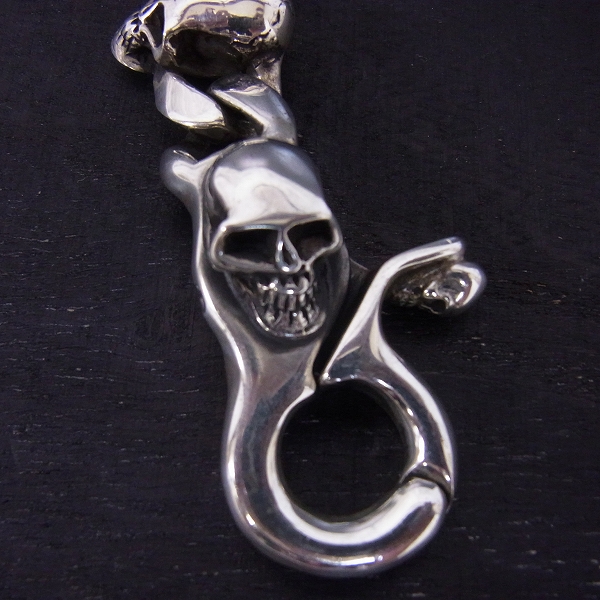 実際に弊社で買取させて頂いたSTANLEY GUESS/スタンリーゲス スカルリンクw/スカル クラシッククリップブレスレットの画像 3枚目