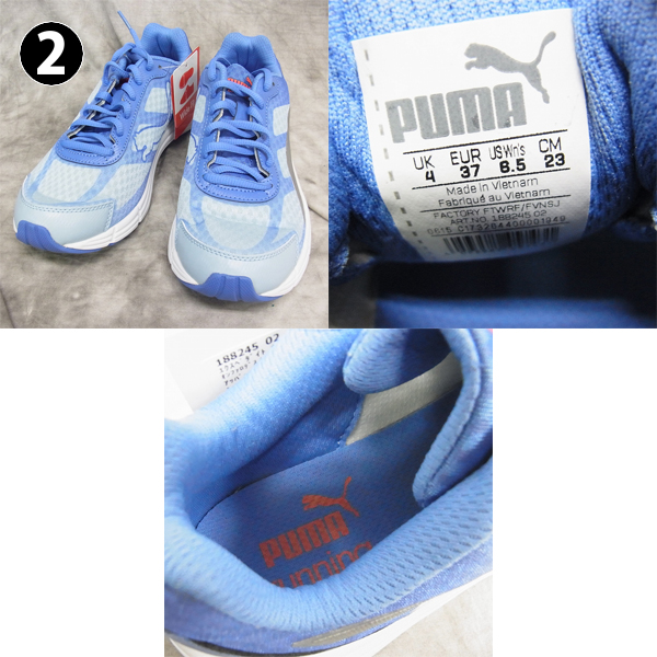 実際に弊社で買取させて頂いたDIADORA/ディアドラ PUMA/プーマ adidas/アディダス ランニングシューズ 3足セット/23-23.5cmの画像 2枚目