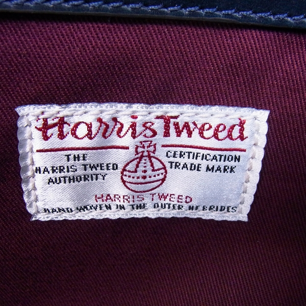 実際に弊社で買取させて頂いた【未使用】TUSTING/タスティング SHIPS別注 harris tweed/ハリスツード レザー切り替え トートバッグの画像 6枚目