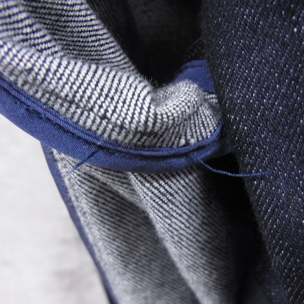 実際に弊社で買取させて頂いたjunhashimoto/ジュンハシモト  EASY DENIM JACKET /デニムテーラードジャケット　1031610002/3の画像 4枚目