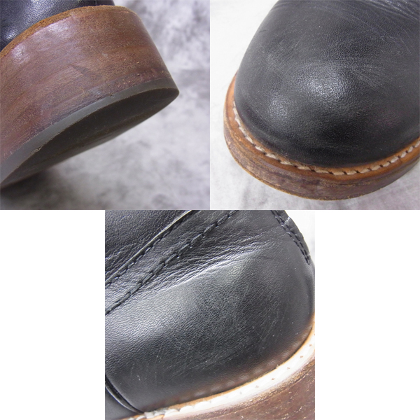 実際に弊社で買取させて頂いたM/エム leather back zip pecos boots ペコスブーツ/8の画像 6枚目