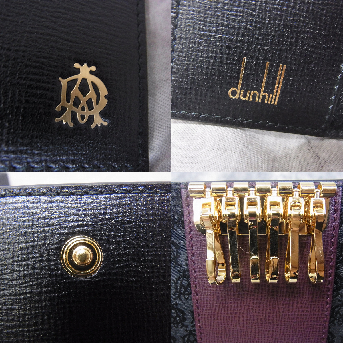 実際に弊社で買取させて頂いたdunhill/ダンヒル 6連キーフック キーケース 箱付きの画像 5枚目