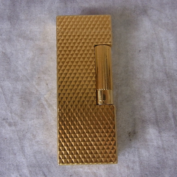 実際に弊社で買取させて頂いたdunhill/ダンヒル YG/ゴールドカラー ガスライター/YG 39509の画像 1枚目