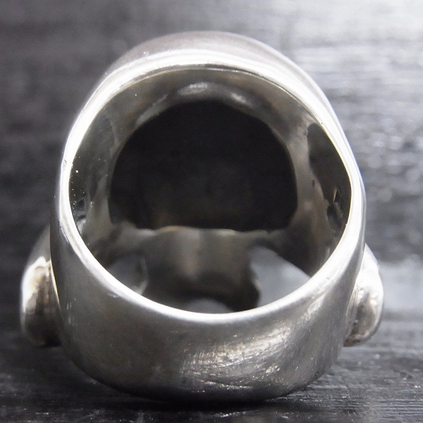 実際に弊社で買取させて頂いたTHIRTEEN DESIGNS/サーティーンデザインズ　カスタム マッドスカルリング w/ストーンアイズ×K18リング 18号の画像 2枚目