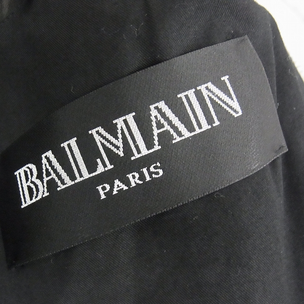 実際に弊社で買取させて頂いたBALMAIN/バルマン 2015SS バイカラー ラムレザーブルゾン S5HC833C882/44の画像 3枚目