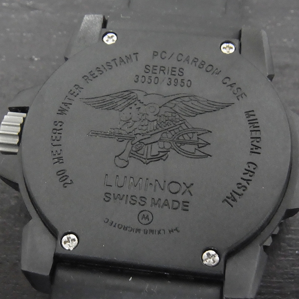 実際に弊社で買取させて頂いたLUMINOX/ルミノックス ネイビーシールズ ブラックアウト 3050/3950【動作未確認】の画像 1枚目