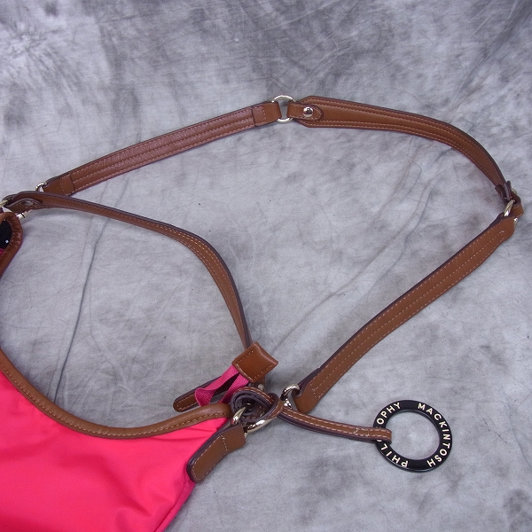 実際に弊社で買取させて頂いたMACKINTOSH PHILOSOPHY/マッキントッシュ ナイロン×レザー 2way ショルダーバッグの画像 7枚目