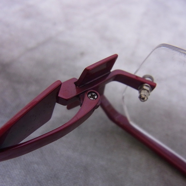 実際に弊社で買取させて頂いたｌess than human/レスザンヒューマン 乱 メガネフレーム 1180-240108-tの画像 3枚目