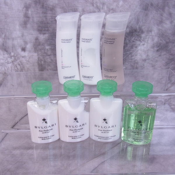 実際に弊社で買取させて頂いたBVLGARI/ブルガリ giovanni/ジョヴァンニ シャンプー/コンディショナー/ボディウォッシュ他 7点セット