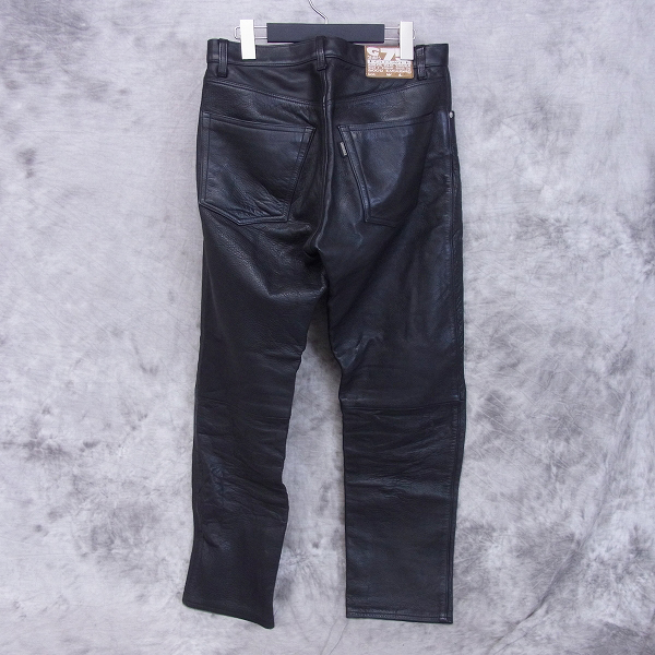 実際に弊社で買取させて頂いたGOODENOUGH/グッドイナフ レザーパンツ/W33の画像 1枚目
