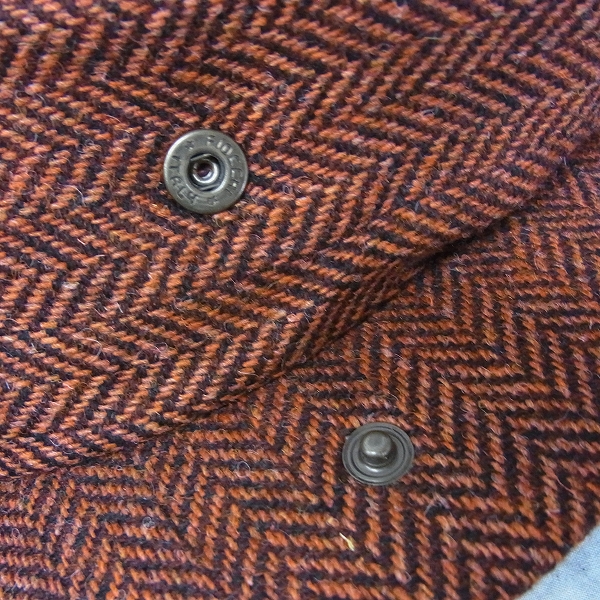 実際に弊社で買取させて頂いた【未使用】Borsalino/ボルサリーノ ウール ハンチング/キャスケット 60/L レッド系の画像 8枚目