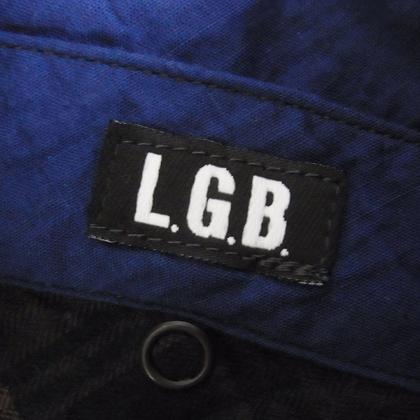 実際に弊社で買取させて頂いたLGB/ルグランブルー ロングチェックシャツ SHIRT-G/TIPI/M 2の画像 2枚目