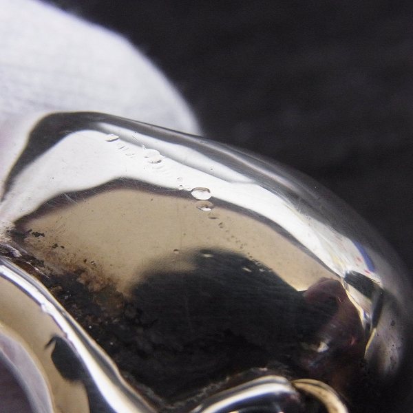 実際に弊社で買取させて頂いたTHIRTEEN DESIGNS/サーティーンデザインズ　カスタム マッドスカルリング w/ストーンアイズ×K18リング 18号の画像 6枚目