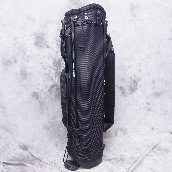 実際に弊社で買取させて頂いた★le coq sportif/ルコック スタンドキャディバッグ QQ1180 ブラックの画像 1枚目