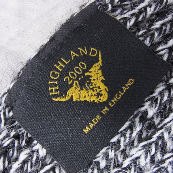 実際に弊社で買取させて頂いたCALEE/キャリー ニットマフラー/グレーの画像 4枚目