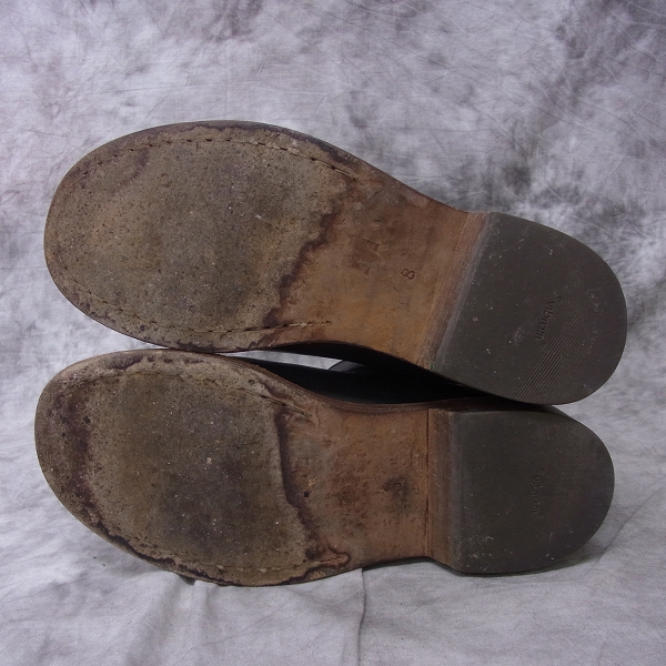 実際に弊社で買取させて頂いたM/エム leather back zip pecos boots ペコスブーツ/8の画像 2枚目