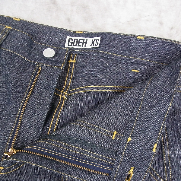 実際に弊社で買取させて頂いたGDEH/グッドイナフ　ペインターパンツ デニム/XSの画像 4枚目