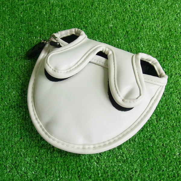 実際に弊社で買取させて頂いたLe coq sportif/ルコック ヘッドカバー3点セット QQ4238 フェアウェイウッド用+マレット型パター用 ホワイトの画像 7枚目