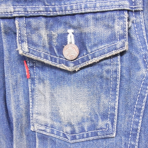 実際に弊社で買取させて頂いたglamb/グラム ダメージ加工デニムジャケット/1の画像 4枚目