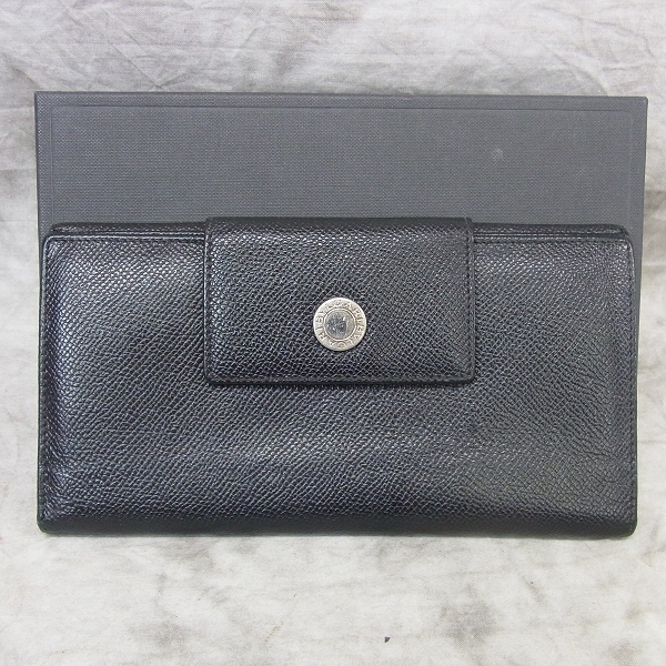 実際に弊社で買取させて頂いたBVLGARI/ブルガリ 三つ折り　Ｗホック 長財布 黒
