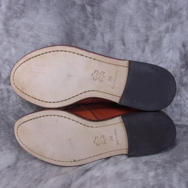 実際に弊社で買取させて頂いたSHIPS/シップス ホース レザー プレーントゥ チャッカブーツ/26の画像 2枚目