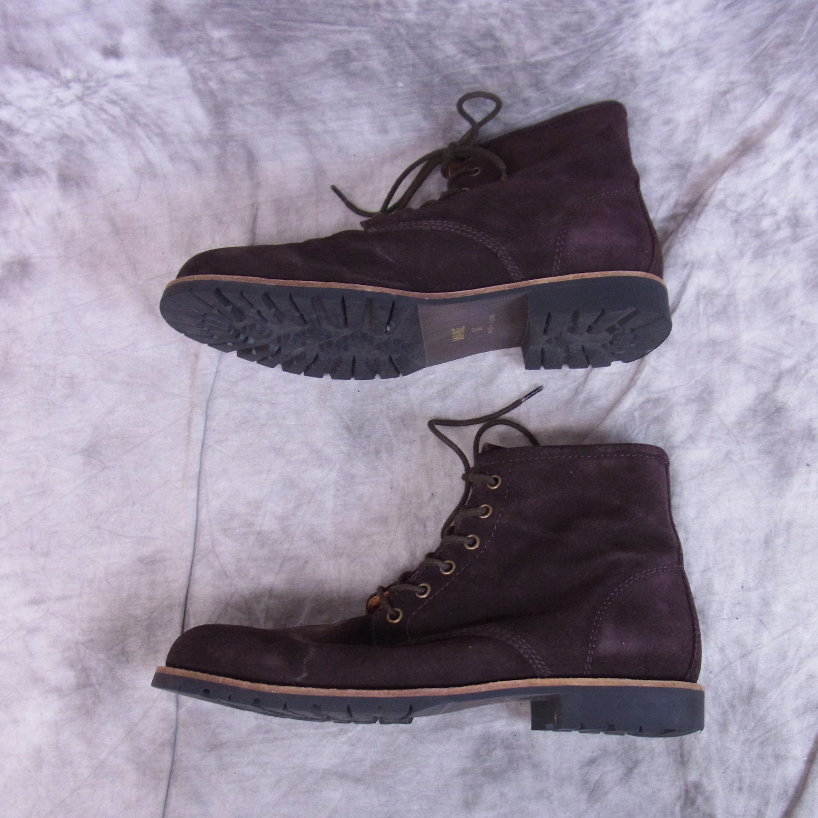 実際に弊社で買取させて頂いたHARE/ハレ 6ホール スエードレザー ショートブーツ/Mの画像 3枚目