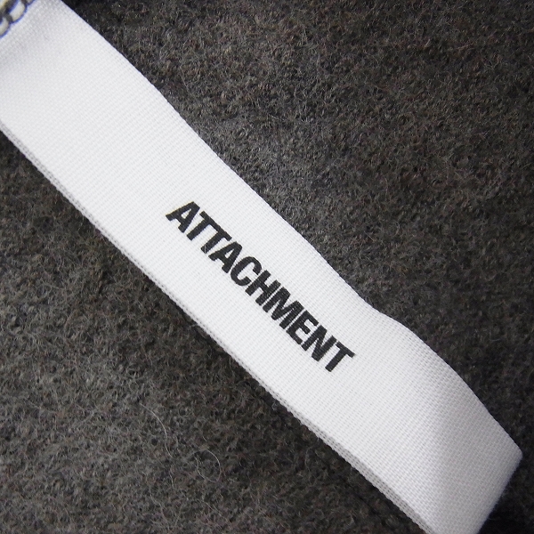 実際に弊社で買取させて頂いたATTACHMENT/アタッチメント 15AW 圧縮ウール天竺カットソー/2の画像 2枚目