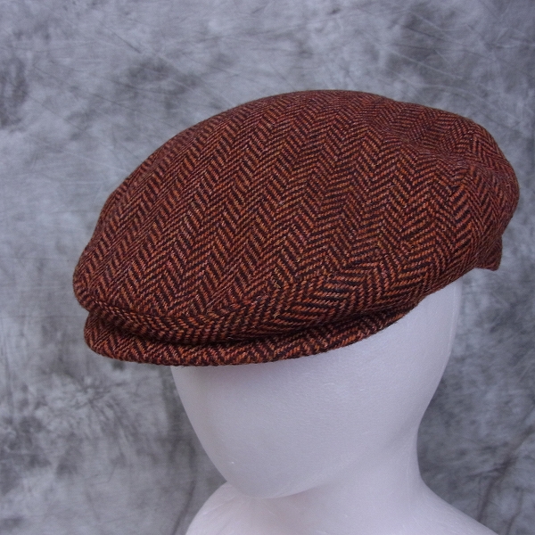 実際に弊社で買取させて頂いた【未使用】Borsalino/ボルサリーノ ウール ハンチング/キャスケット 60/L レッド系