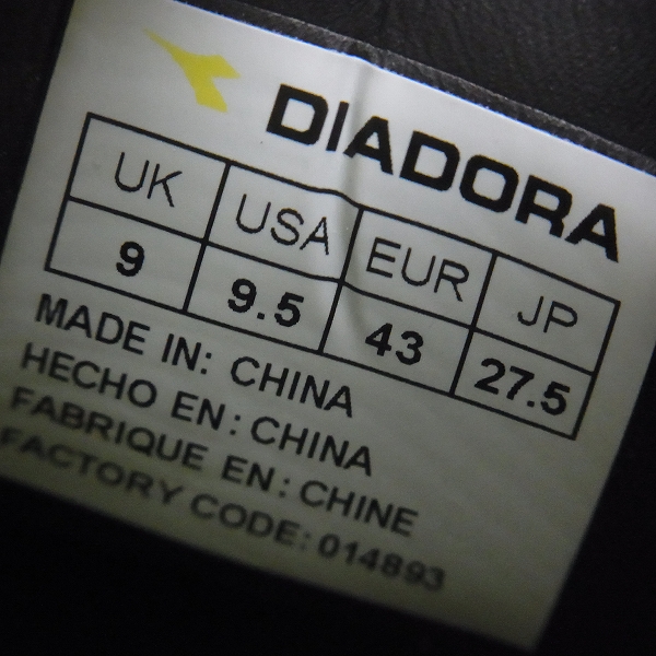 実際に弊社で買取させて頂いた【未使用】DIADORA/ディアドラ ITALICA3 K-PRO LPU J スパイク/ネオンイエロー×ブラック 161853/27.5の画像 5枚目
