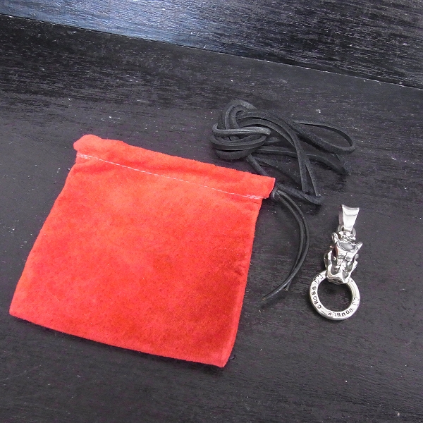 実際に弊社で買取させて頂いたTRAVIS WALKER/トラヴィスワーカー ガーゴイルwダブルクロスリングｗ/2ストーンアイズ ペンダントの画像 6枚目