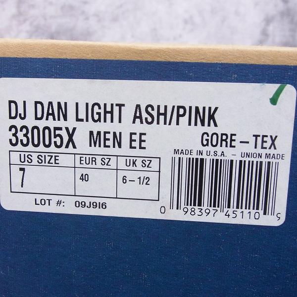 実際に弊社で買取させて頂いたDANNER/ダナー GORE-TEX オッシュマンズ別注 DJ DAN LIGHT 33005X/7の画像 7枚目