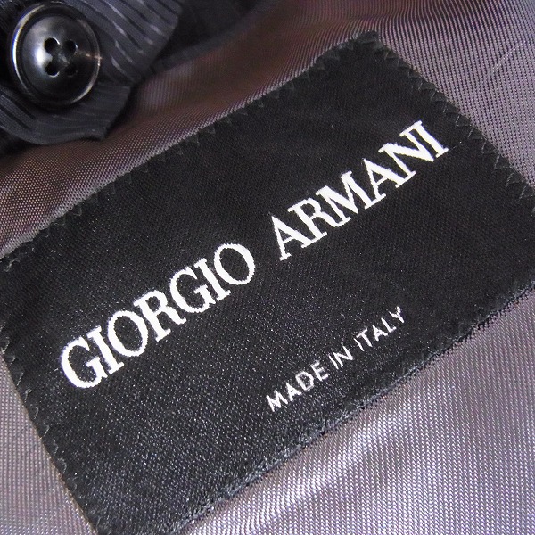 実際に弊社で買取させて頂いたGIORGIO ARMANI/ジョルジオ アルマーニ スーツ 黒ラベル セットアップ/46の画像 2枚目