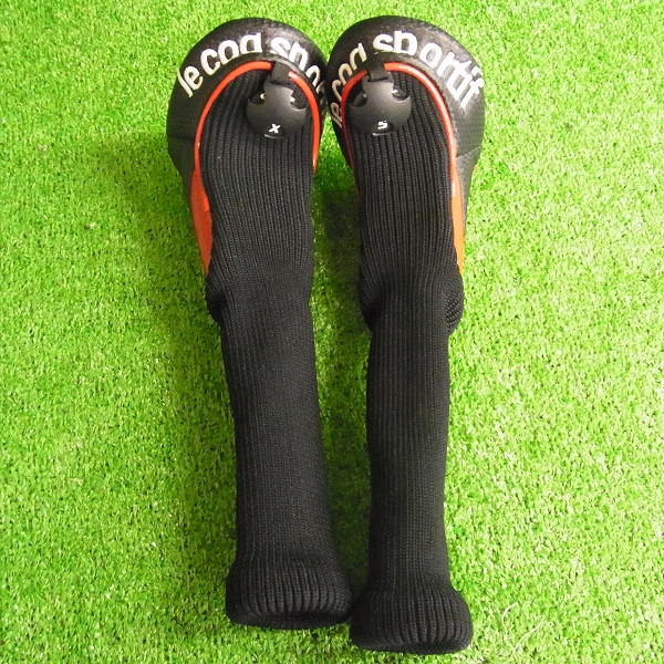 実際に弊社で買取させて頂いたLe coq sportif/ルコック ヘッドカバー2点セット QQ4308 ユーティリティ用 ブラックの画像 5枚目