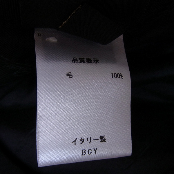 実際に弊社で買取させて頂いた【未使用】Borsalino/ボルサリーノ ウール ハンチング/キャスケット 60/L レッド系の画像 5枚目