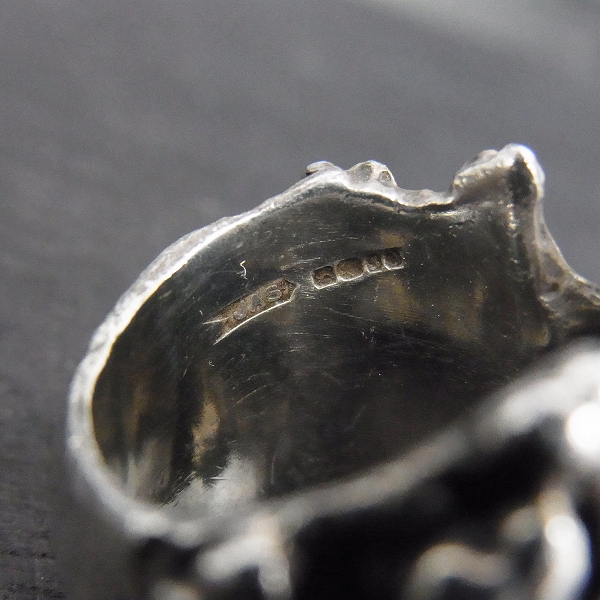 実際に弊社で買取させて頂いたCRAZY PIG/クレイジーピッグ スリーワイズスカルリング/14.5号の画像 5枚目