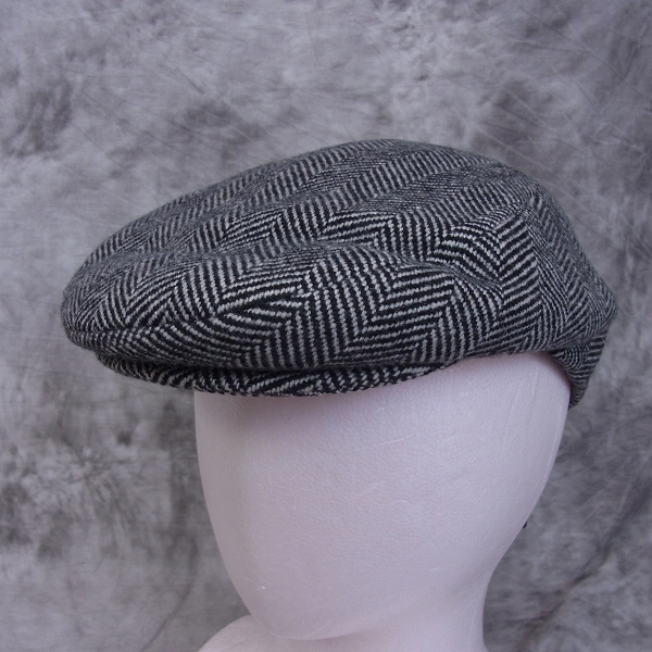 実際に弊社で買取させて頂いた【未使用】Borsalino/ボルサリーノ ウール ハンチング/キャスケット 60/L ブラック/ホワイト