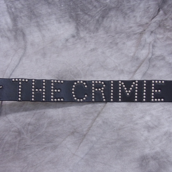 実際に弊社で買取させて頂いたCRIMIE/クライミー レザー スター スタッズベルト/30の画像 5枚目
