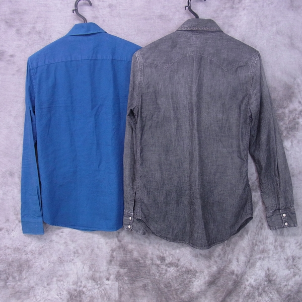 実際に弊社で買取させて頂いたBLUEBLUE/ブルーブルー シャツ・デニムシャツ2点セット/1の画像 1枚目