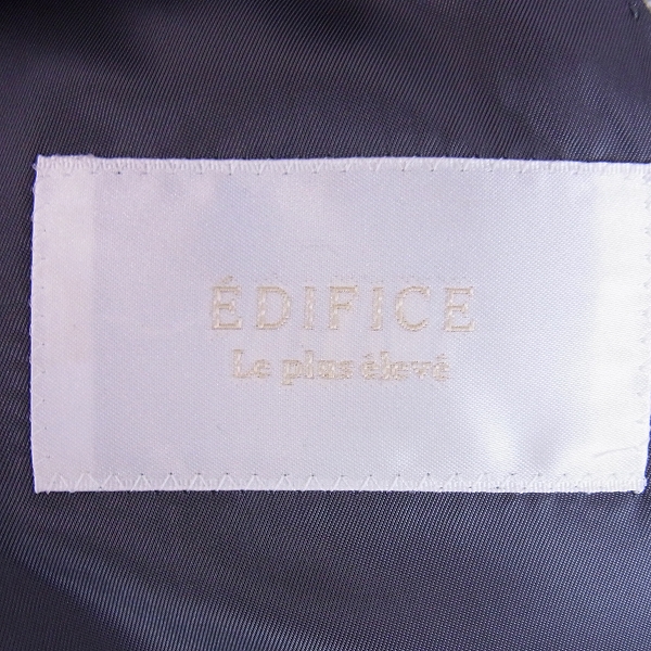 実際に弊社で買取させて頂いたEDIFICE/エディフィス 千鳥格子 ウール シングルコート/42の画像 2枚目