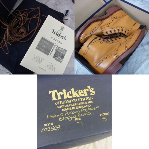 実際に弊社で買取させて頂いたTrickers/トリッカーズ MALTON カントリーブーツ エイコン M2508/UK7の画像 8枚目