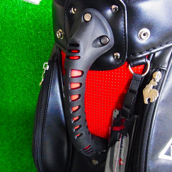 実際に弊社で買取させて頂いた【未使用】★Le coq sportif/ルコック キャディバッグ QQ1230 ブラックの画像 4枚目