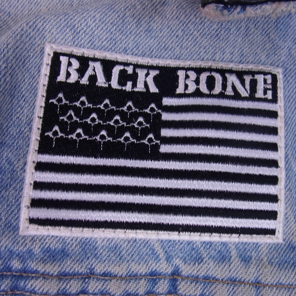 実際に弊社で買取させて頂いたBACKBONE/バックボーン ハーレーダビットソン刺繍Gジャン/XSの画像 4枚目