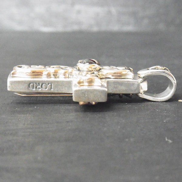 実際に弊社で買取させて頂いたLord Camelot/ロードキャメロット　 SVOXD GNT L/ソードクロス リバーシブルペンダント w/ガーネット LC-173r GNの画像 3枚目