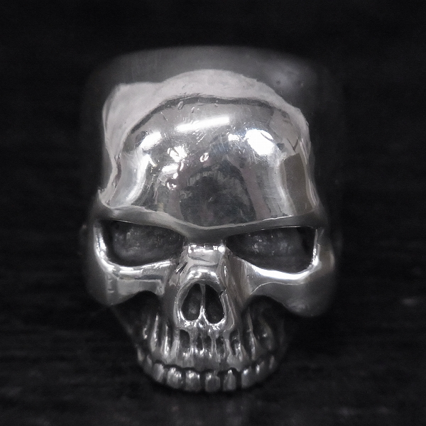 実際に弊社で買取させて頂いた【365個限定・ギャラ・シリアルナンバー入り】CRAZY PIG/クレイジーピッグ スカル リング 15号の画像 1枚目