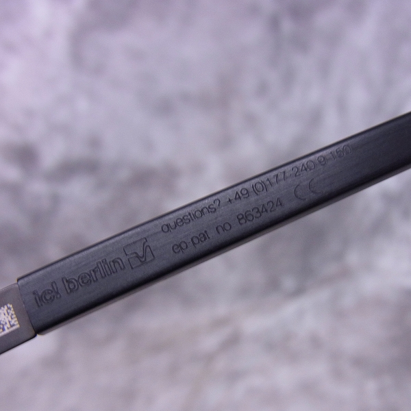 実際に弊社で買取させて頂いたic! berlin/アイシーベルリン 眼鏡/メガネフレーム/863424の画像 5枚目