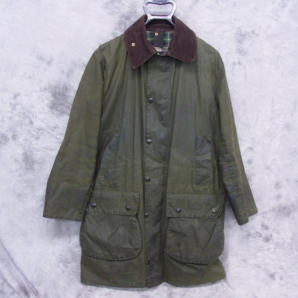 実際に弊社で買取させて頂いたBarbour/バブアー 襟コーデュロイ オイルドジャケット C36/91cm