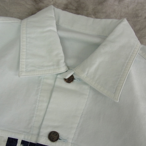 実際に弊社で買取させて頂いた lucien pellat-finet/ルシアンペラフィネ 総柄/デニムセットアップ/Sの画像 4枚目