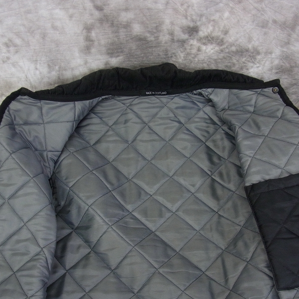 実際に弊社で買取させて頂いたMACKINTOSH/マッキントッシュ キルティングジャケット ブラック/Lの画像 8枚目