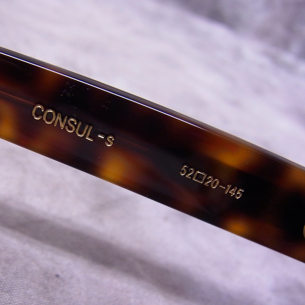 実際に弊社で買取させて頂いたOLIVER GOLDSMITH/オリバーゴールドスミス 眼鏡/メガネフレーム CONSUL-S Dark Toroiseshellの画像 3枚目