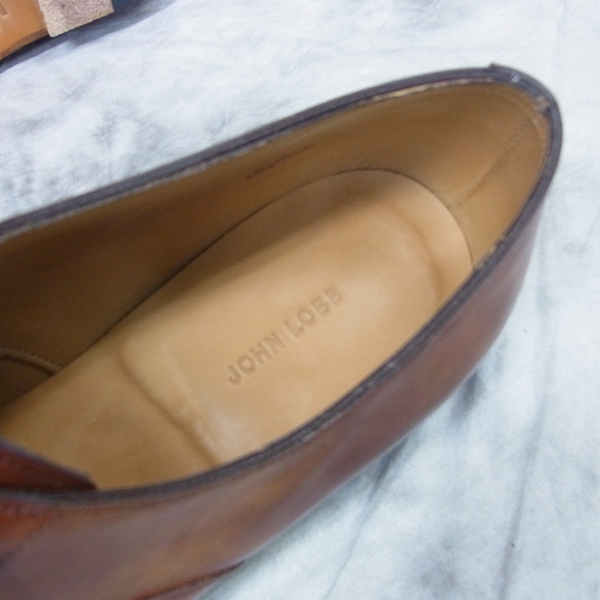 実際に弊社で買取させて頂いたJOHN LOBB/ジョンロブ CITY II/シティ2 ラスト7000 ブラウン 純正シューツリー付き/6.5Dの画像 4枚目